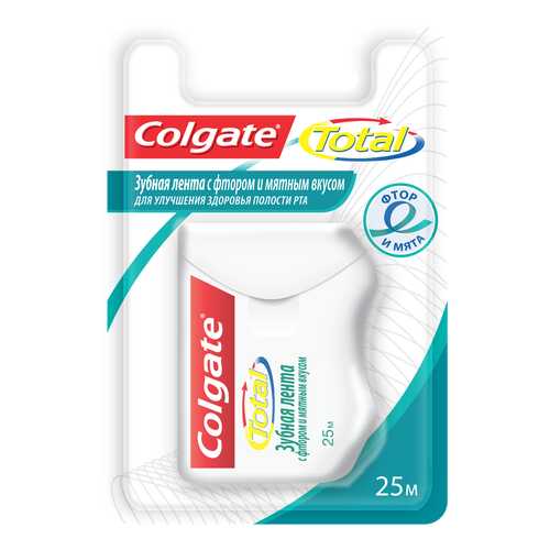 Зубная нить Colgate с фтором и мятным вкусом 25 м в Орифлейм