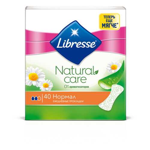 Ежедневные прокладки Libresse Natural Care Normal, 40 шт. в Орифлейм