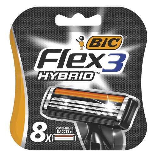 Сменные кассеты BIC Flex 3 Hybrid 8 шт в Орифлейм