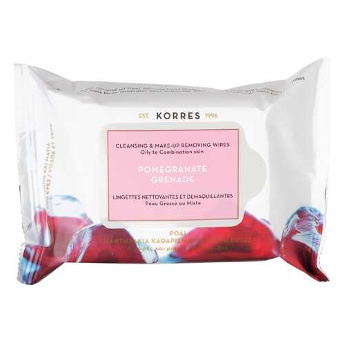 Korres Pomegranate Cleansing & Make Up Removing Wipes For Oily And Combination Skin в Орифлейм