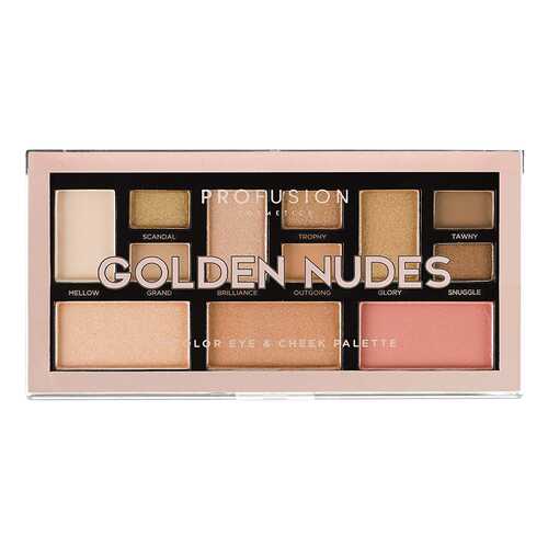 Набор для макияжа PROFUSION Golden Nudes Color Eye & Cheek Palette в Орифлейм