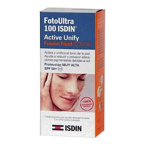 Тональный крем Isdin FotoUltra 100 Active Unify Fusion Fluid Color SPF 50+ 50 мл в Орифлейм