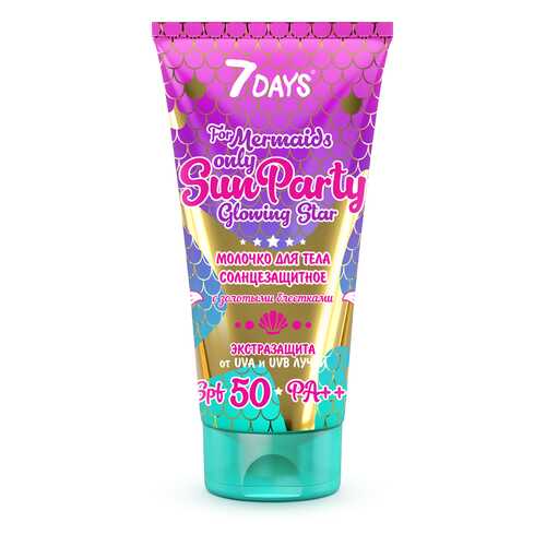 Молочко для тела 7DAYS SUN PARTY GLOWING STAR SPF 50 PA++++ 150 мл в Орифлейм