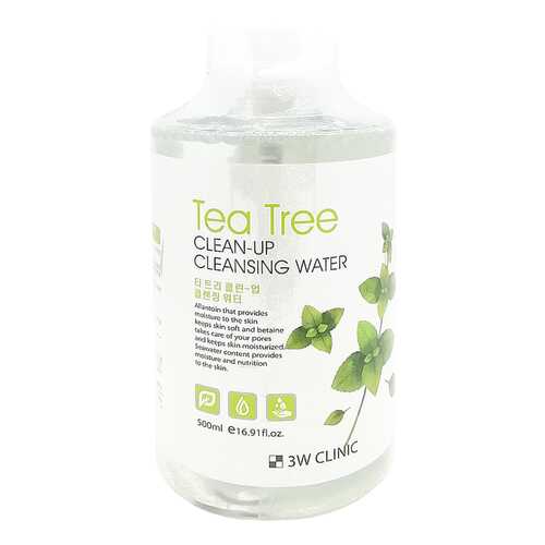 Очищающая вода 3W Clinic Tea Tree Clean-Up Cleansing Water 500 мл в Орифлейм