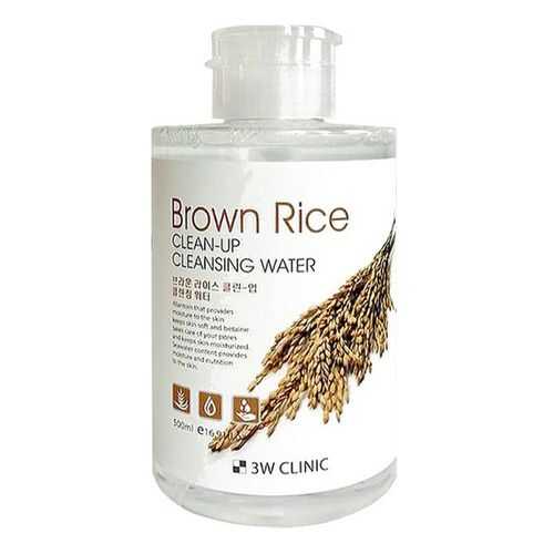 Средство для очищения 3W Clinic Brown Rice Clean-Up Cleansing Water 500 мл в Орифлейм