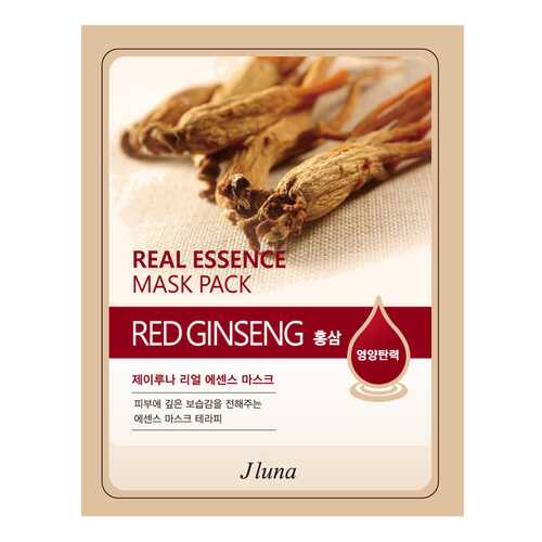 Маска для лица J Luna Real Essence Mask Pack Red Ginseng 25 мл в Орифлейм