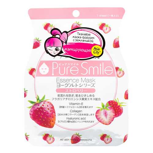 Маска для лица Sun Smile Yougurt c земляникой в Орифлейм