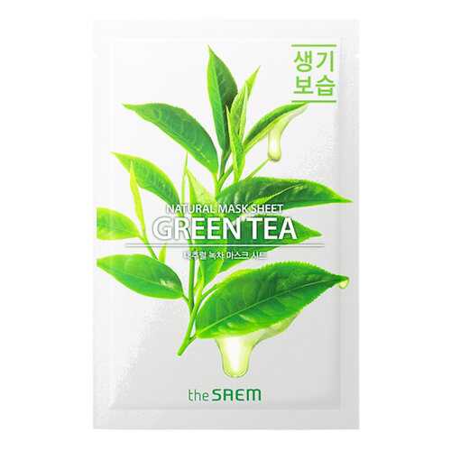 Маска тканевая THE SAEM с экстрактом зеленого чая Natural Green Tea Mask Sheet 21мл в Орифлейм