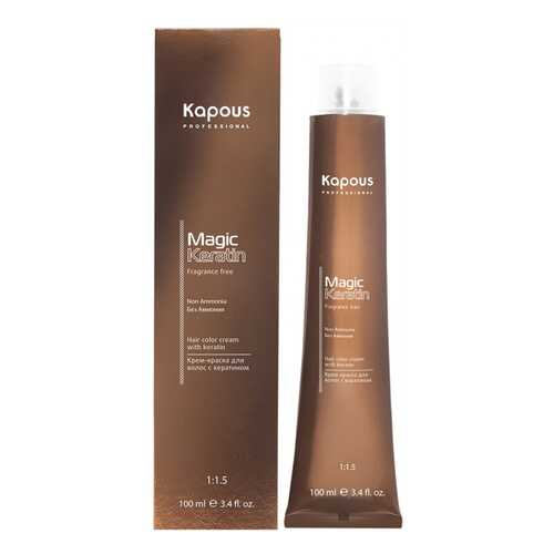 Краска Kapous Fragrance Free Non Ammonia Magic Keratin NA 4,18 коричневый лакричный 100мл в Орифлейм